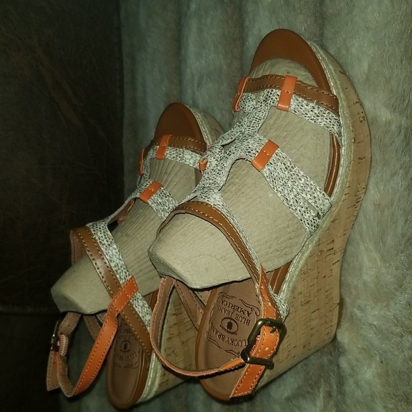 Lucky Keena Wedge size 7 1/2 - Picture 2 of 5